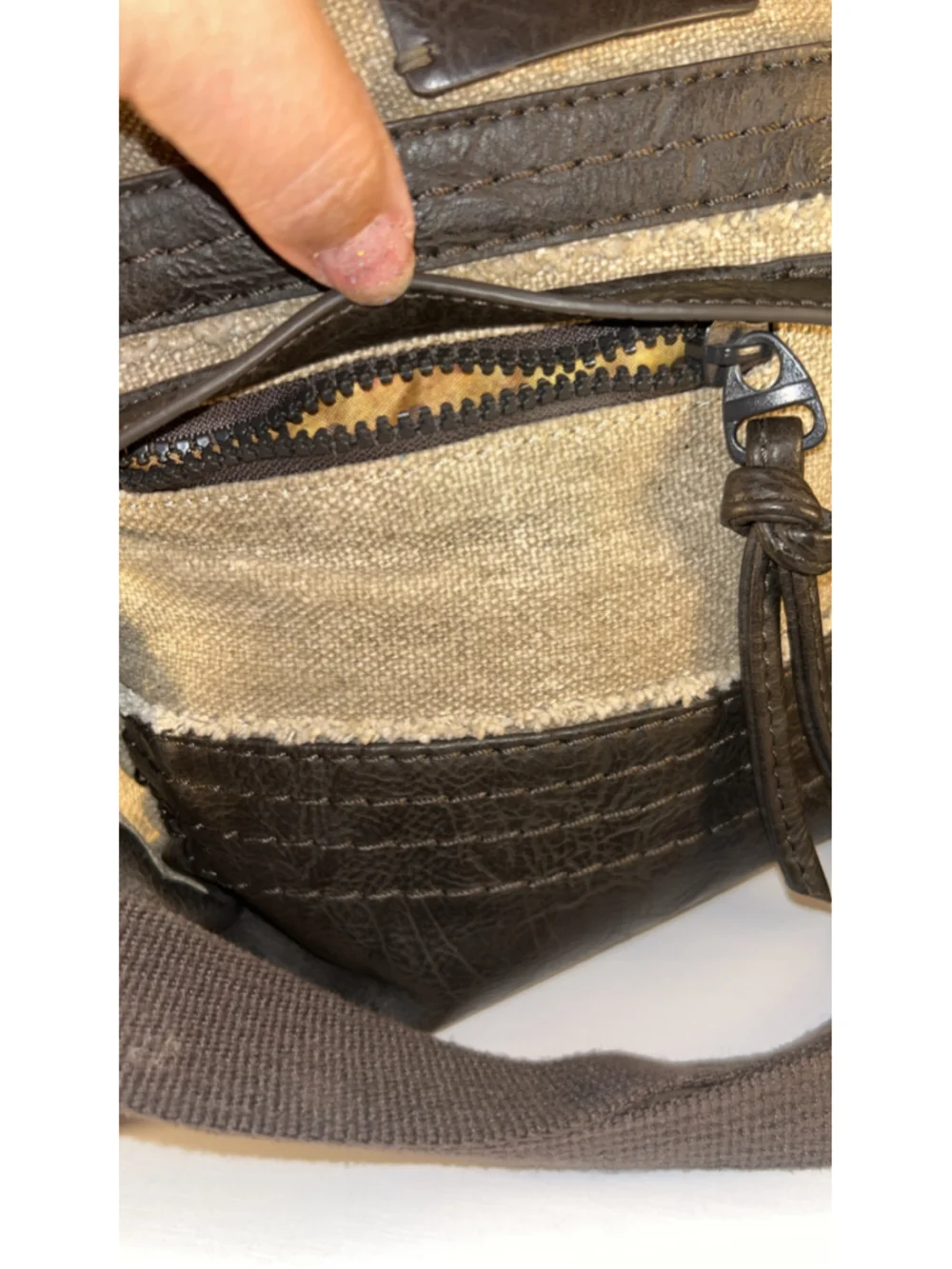 Women's Sherpani Crossbody Bag One Size Beige and Black